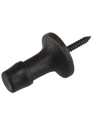 Solid-Bronze Baseboard Door Stop - 1 1/2"